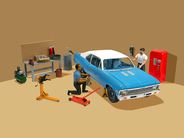 AMT Model Cars 1/25 Tip Top Shop Repair & Maintenance Garage Accessory Set  #2