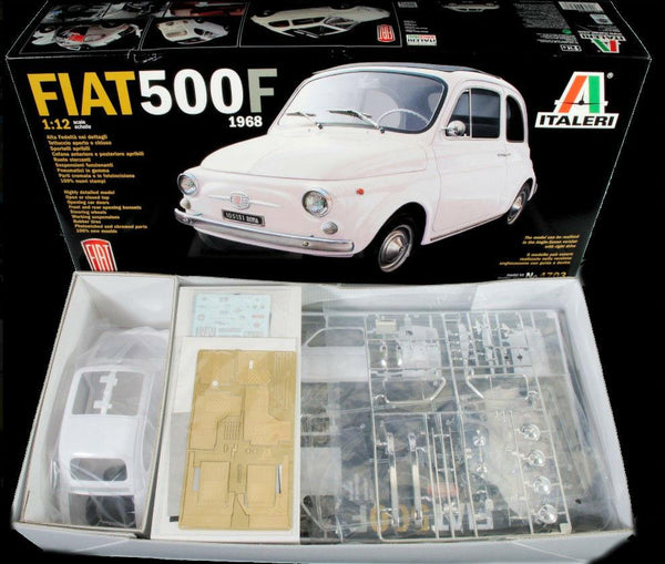 Italeri 1/12 Fiat 500F Version 1968 Car (New Tool) Kit