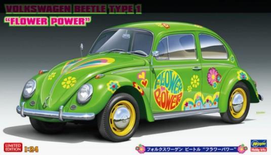 Hasegawa 1/24 VW Beetle Type 1 Flower Power Car (Ltd Edition) Kit