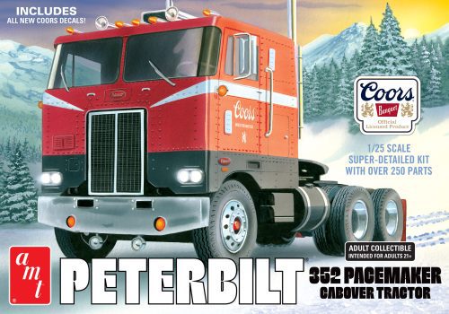 AMT 1/25 Coors Beer Peterbilt 352 Pacemaker Cabover Tractor Cab Kit