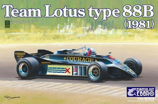 Ebbro Model Cars 1/20 1981 Lotus Type 88B Team Lotus F1 Race Car Kit