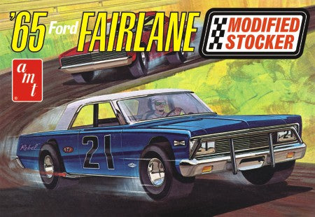 AMT Model Cars 1/25 1965 Ford Fairlane Modified Stocker Race Car Kit