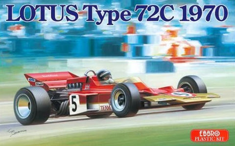Ebbro Model Cars 1/20 1970 Lotus Type 72C Team Lotus F1 Race Car Kit