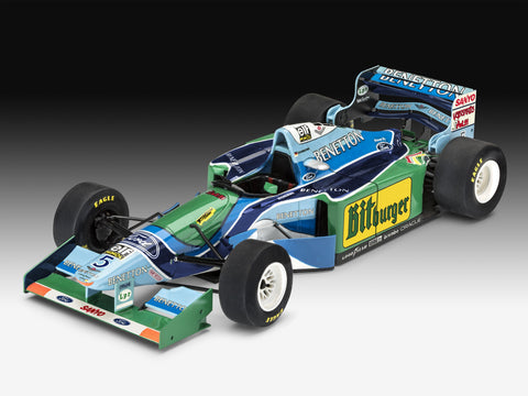 Revell Germany Model Cars 1/24 Benetton Ford B194 Formula 1 Race Car 25th Anniversary (includes poster) w/Paint & Glue Kit