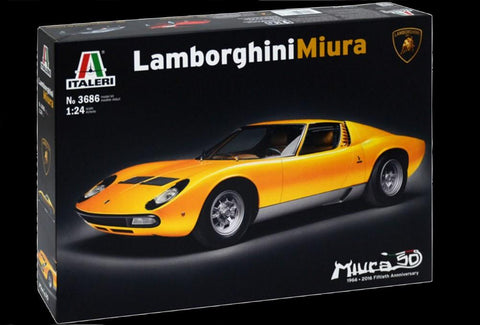 Italeri 1/24 Lamborghini Miura Sports Car Kit
