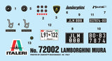 Italeri 1/24 Lamborghini Miura w/Sprue Cutter and Video Start Kit
