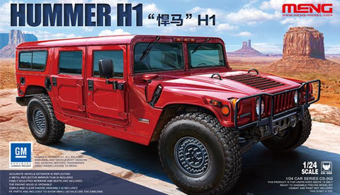 Meng Car Models 1/24 Hummer H1 SUV Kit