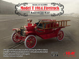 ICM 1/24 American Model T 1914 Fire Truck (New Tool) Kit