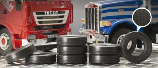 Italeri 1/24 Rubber Truck Tires (8) Kit