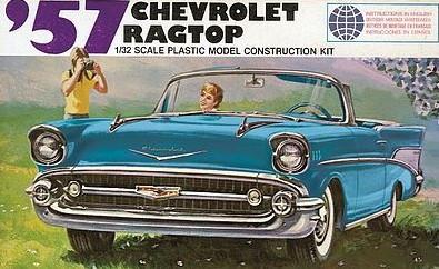 Lindberg Model Cars 1/32 1957 Chevrolet Ragtop Kit