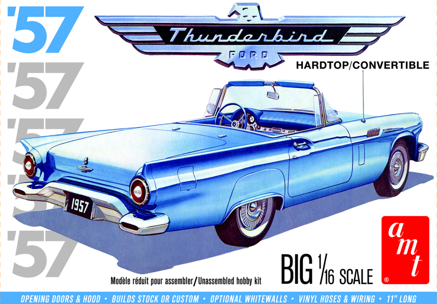 AMT 1/16 1957 Ford Thunderbird Hardtop/Convertible Kit