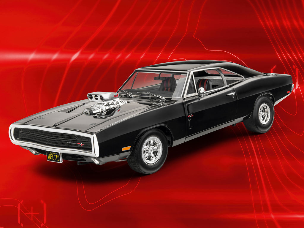 Revell Germany 1/25 Fast & Furious Dominic's 1970 Dodge Charger Car Kit w/Paint & Glue