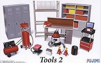Fujimi 1/24 Garage Tools Set #2 (Compressor, Shop Vac, Lockers, etc.) Kit