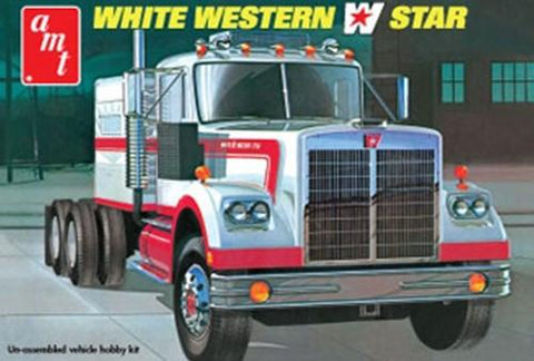 AMT 1/25 White Western Star Semi Tractor Cab w/Sleeper Kit