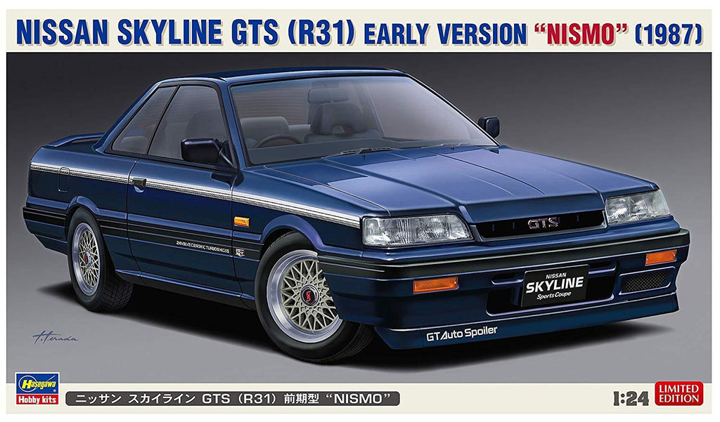 Hasegawa Model Cars 1/24 1987 Nissan Skyline GTS (R31) Early Version 2-Door Car Ltd Edition Kit