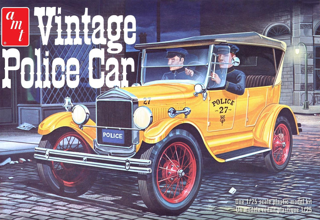 AMT Model Cars 1/25 1927 Ford T Vintage Police Car Kit
