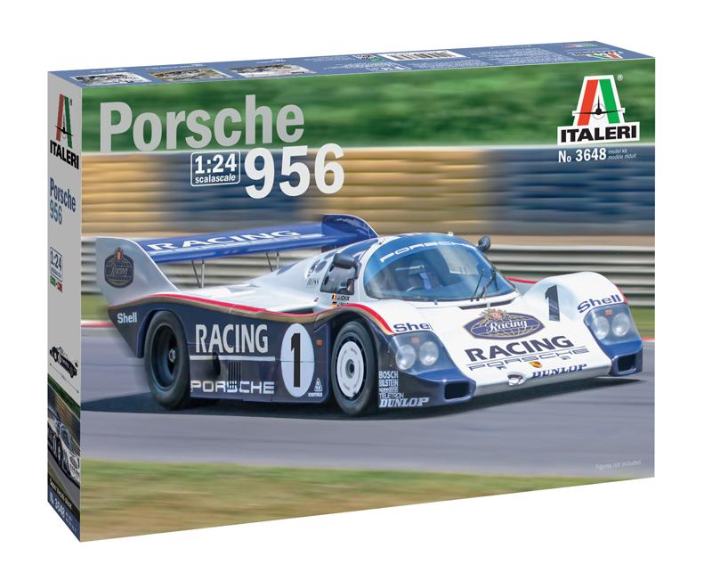 Italeri Model Cars 1/24 Porsche 956 #1 Race Car Kit