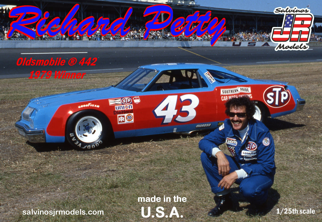 Salvinos Jr. 1/25 Richard Petty #43 Chevrolet Monte Carlo 1980 Nashville Winner Race Car Kit