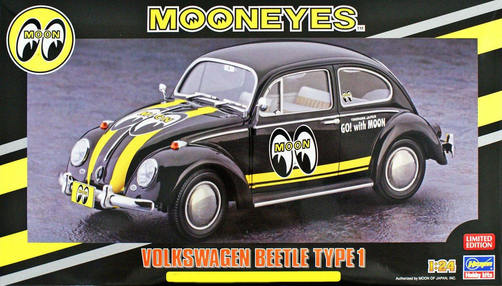 Hasegawa Model Cars 1/24 VW Beetle Type 1 Mooneyes Kit