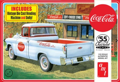 AMT Model Cars 1/25 Coca Cola 1955 Chevy Cameo Pickup Truck Kit