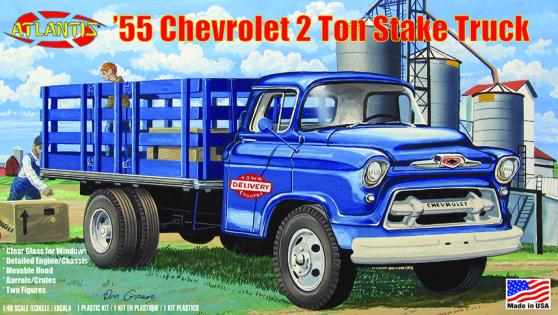 Atlantis 1/48 1955 Chevrolet 2-Ton Stake Bed Truck Kit