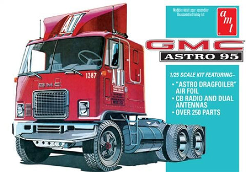 AMT Model Cars 1/25 GMC Astro 95 Semi Tractor Cab Kit