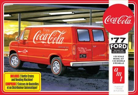 AMT Model Cars 1/25 1977 Ford Delivery Van w/Coca-Cola Machine Kit