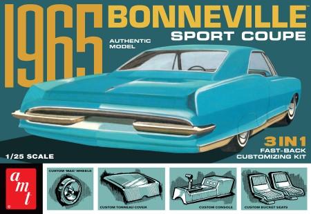 AMT Model Cars 1/25 1965 Pontiac Bonneville Sport Coupe (3 in 1) Kit