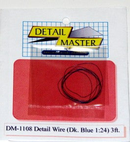 Detail Master 1/24-1/25 2ft. Detail Wire Dark Blue (.0075" Dia.)