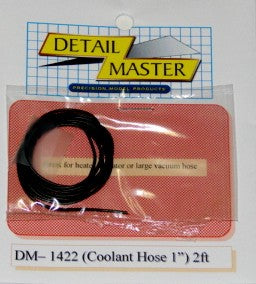 Detail Master 1/24-1/25 2ft. Coolant Hose Black (1" Dia.)