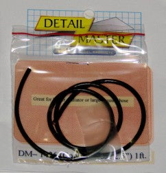 Detail Master 1/24-1/25 1ft. Coolant Hose Black (2-1/2" Dia.)