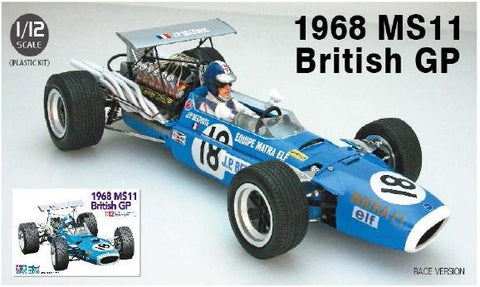 Ebbro Model Cars 1/12 1968 MS11 British Grand Prix Race Car Kit