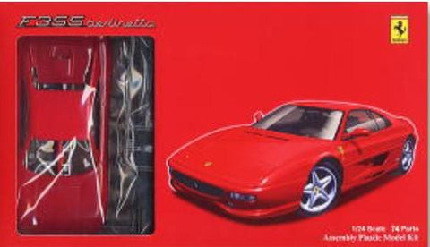 Fujimi 1/24 Ferrari F355 Berlinett Sports Car Kit (Molded in Red)