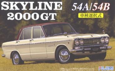 Fujimi Car Models 1/24 Nissan Skyline 2000GT (S54A/B) 4-Door Car Kit