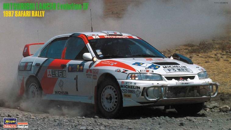 Hasegawa 1/24 Mitsubishi Lancer Evolution IV 1997 Safari Rally Race Car Ltd Edition Kit