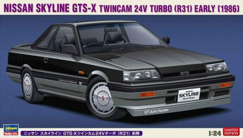 Hasegawa 1/24 1986 Nissan Skyline GTS-X Twincam 24V Turbo (R31) Early 2-Door Car Ltd Edition Kit