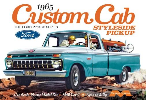Moebius Model Cars 1/25 1965 Ford Custom Cab Styleside Pickup Truck Kit