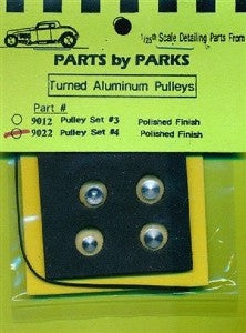 Parts By Parks 1/24-1/25 Pulley Set 4 (Polish Finish)