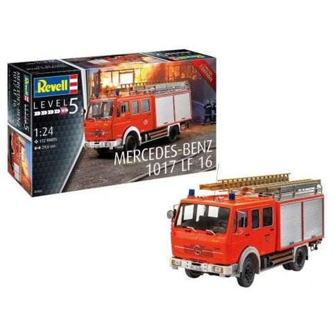 Revell Germany Model Cars 1/24 Mercedes Benz 1017 LF16 Fire Truck Ltd. Edition Kit
