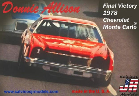 Salvino Jr. 1/25 Donnie Allison's Final Victory 1978 Chevrolet Monte Carlo Race Car (New Tool) Kit