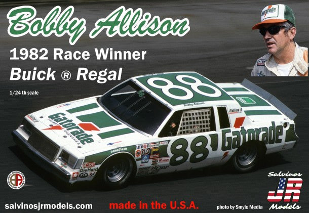 Salvinos Jr. 1/24 Bobby Allison #88 Buick Regal 1982 Daytona 500 Winner Race Car Kit