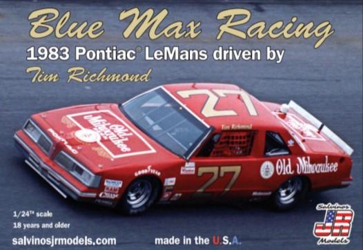 Salvinos Jr. 1/24 Blue Max Racing Tim Richmond #27 Pontiac LeMans 1983 Pocono 500 Winner Race Car Kit