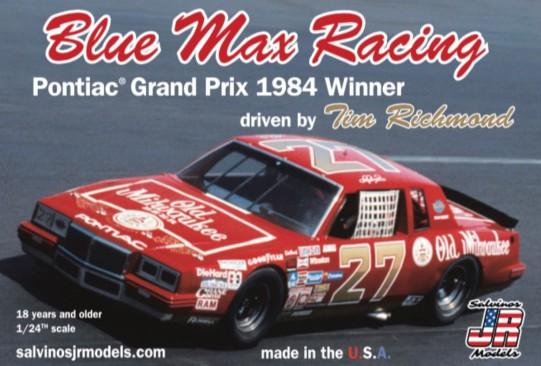 Salvinos Jr. 1/25 Blue Max Racing Tim Richmond Pontiac Grand Prix 1984 Winner Race Car Kit