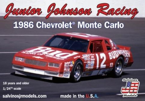 Salvinos Jr. 1/24 Junior Johnson Racing Neil Bonnet #12 Chevrolet Monte Carlo 1986 Race Car Kit